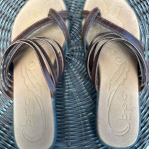 b.o.c. Chocolate Brown Strappy Sandals